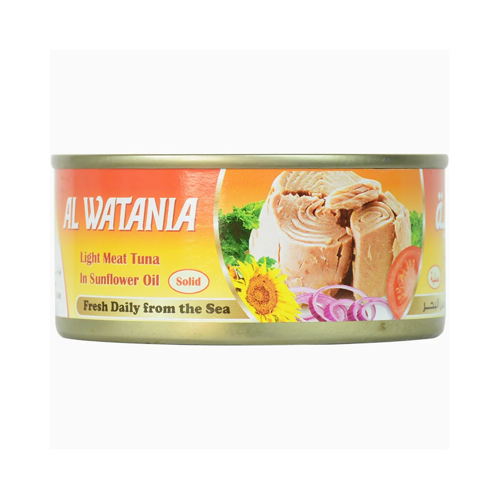 Al Watania Light Meat Tuna Solid in Sunflower Oil 160gms