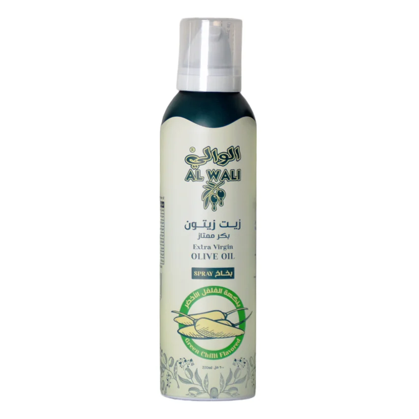 Al Wali Extra Virgin Olive Oil Spray Green Chilli 200ML