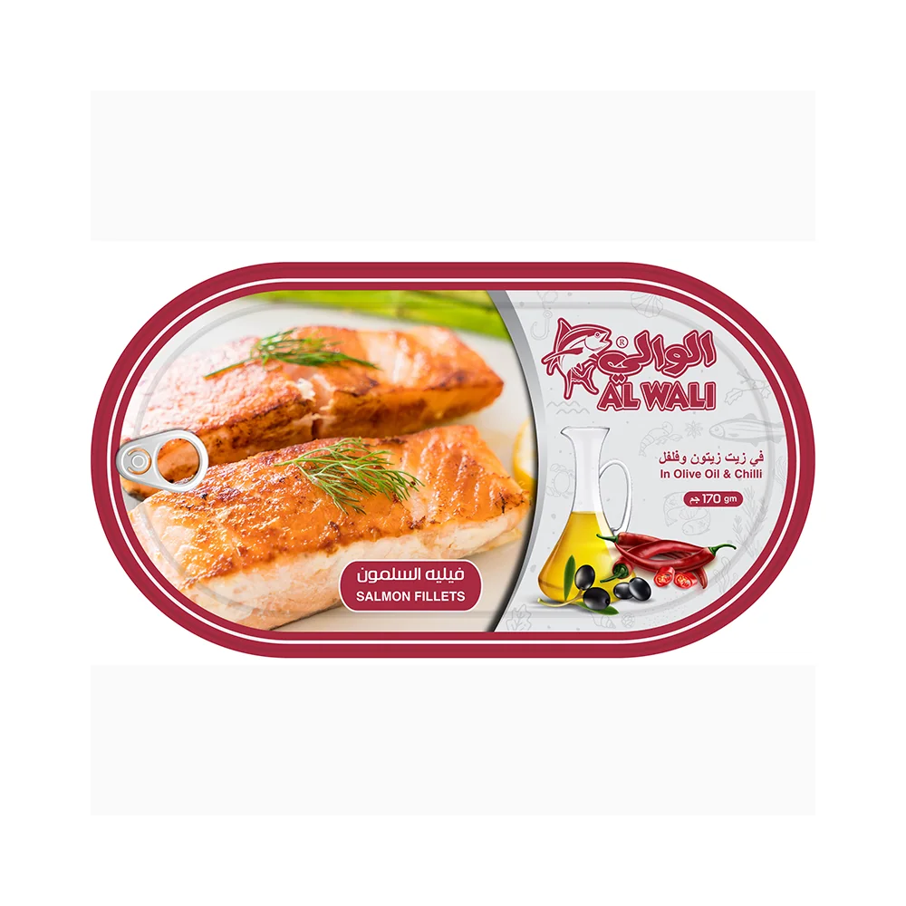 Al Wali Salmon Fillets in Olive Oil & Chilli 170gms