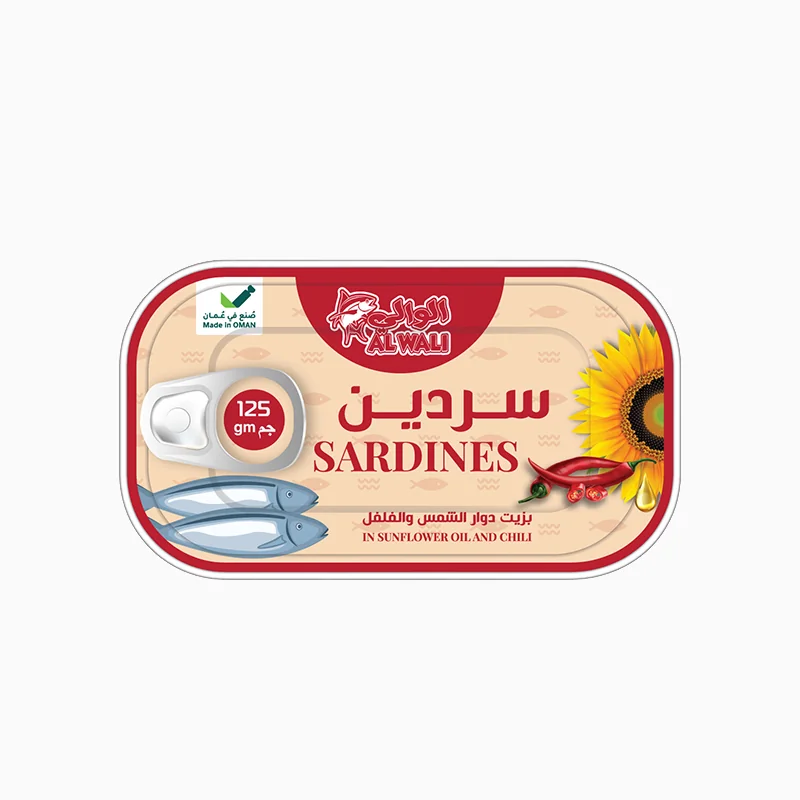 Al Wali Sardine in Sunflower Oil & Chilli 125gms